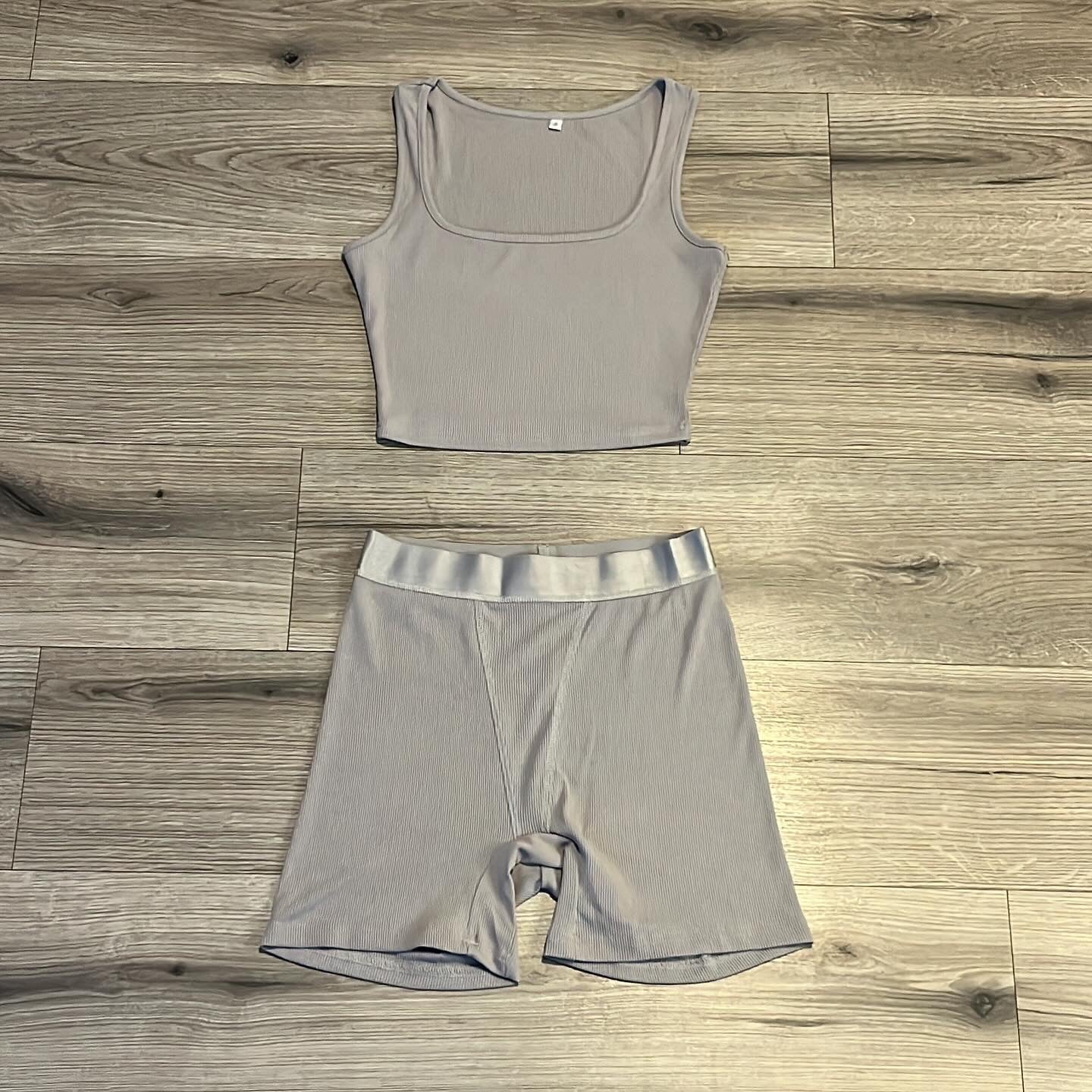 JUST A GIRL SHORTS SET