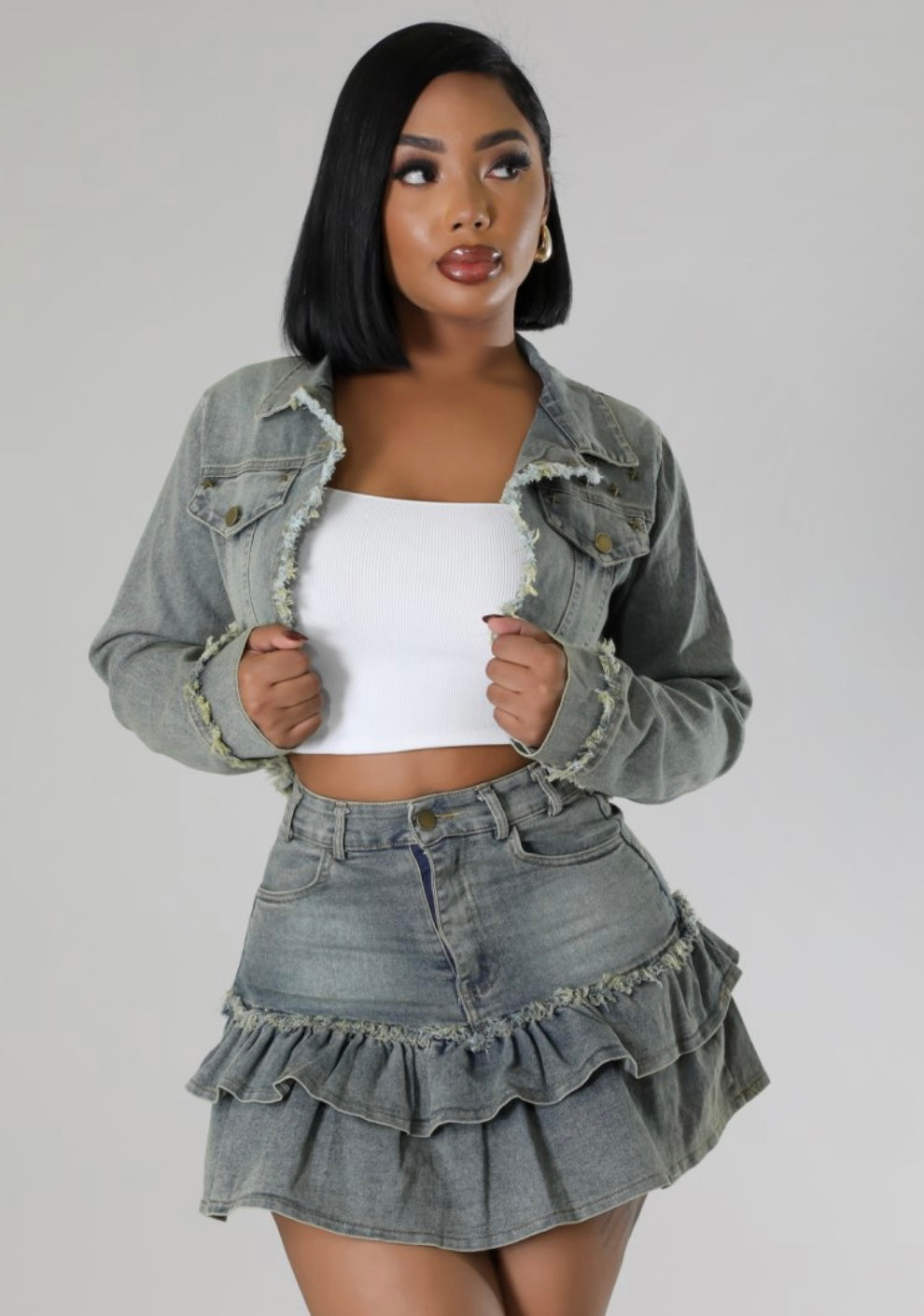 DENIM DREAMS SKIRT SET